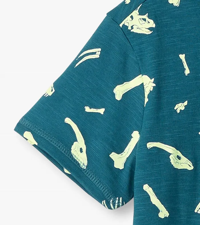 Boys Dino Fossils Glow In The Dark Graphic Tee Hatley