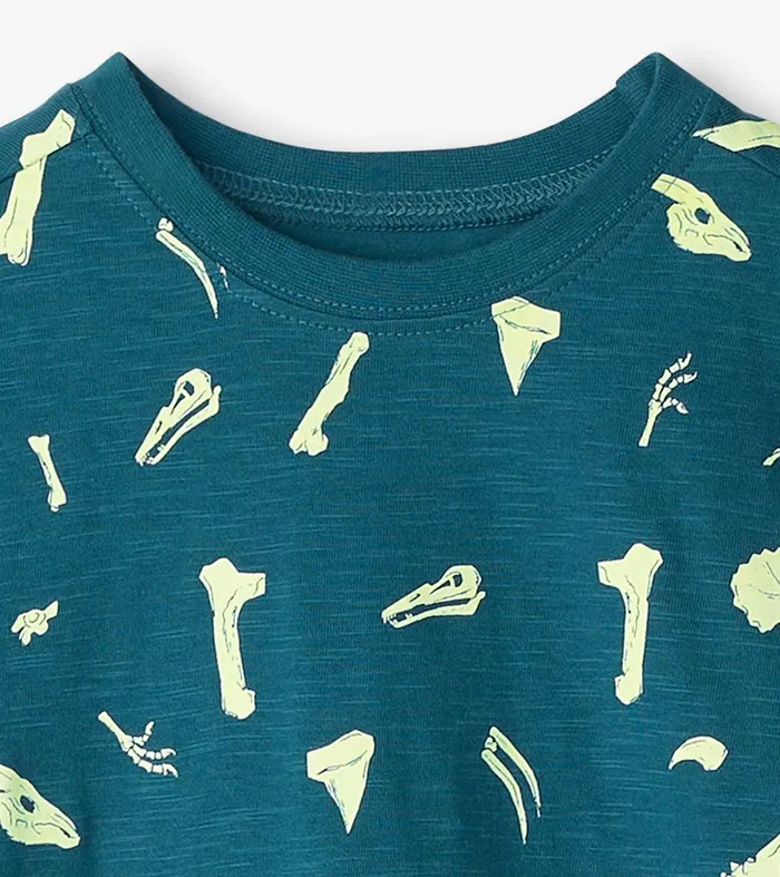 Boys Dino Fossils Glow In The Dark Graphic Tee Hatley