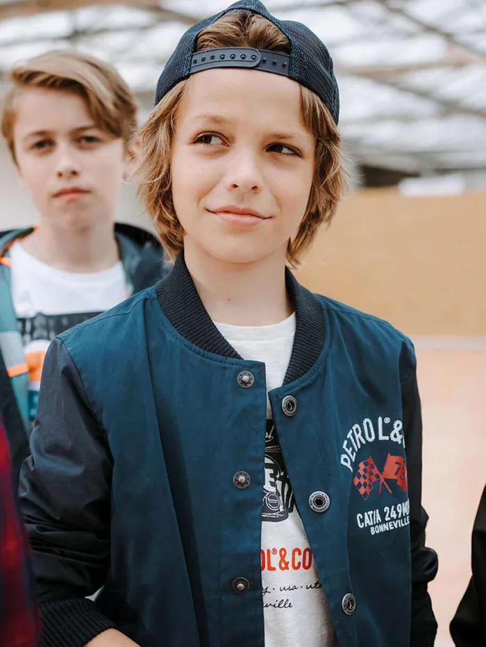 Boys Jackets Petrol Industries Bomber Jacket Petrol Blue