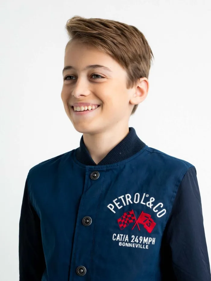 Boys Jackets Petrol Industries Bomber Jacket Petrol Blue