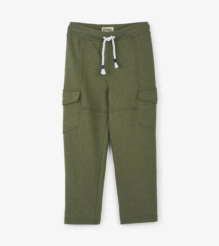 Boys Moss Melange Cargo Joggers Hatley