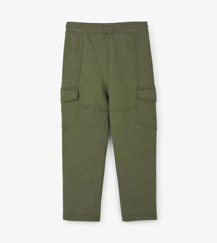 Boys Moss Melange Cargo Joggers Hatley