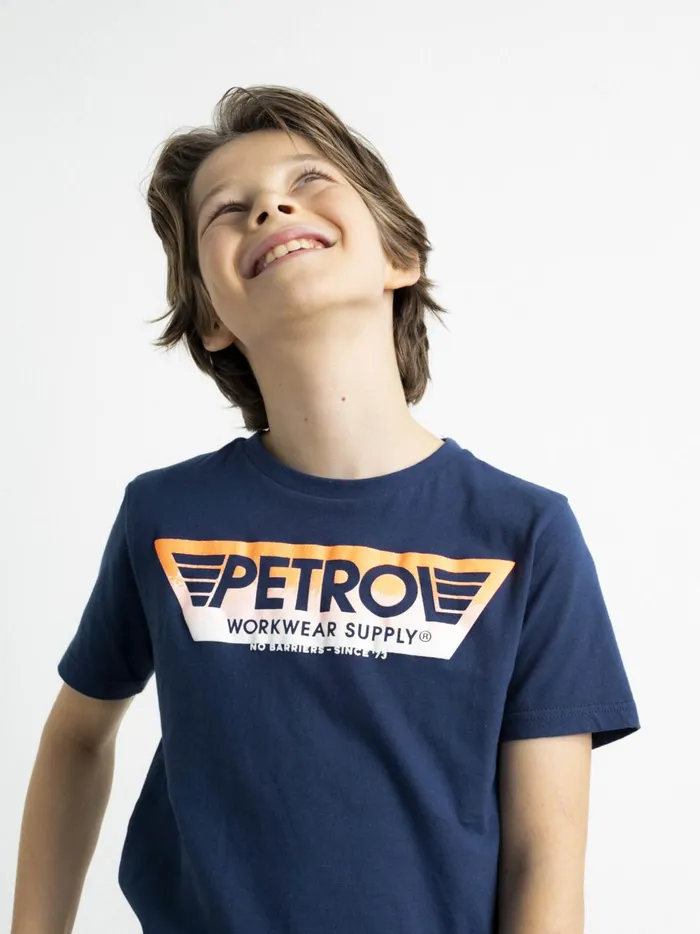 Boys TShirts Petrol Industries Artwork TShirt Petrol Blue