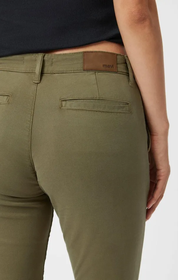 Brooke Slim Chino In Green Luxe Twill Women Mavi Jeans Pants Brooke Slim Chino In Green Luxe Twill Women Mavi Jeans Pants