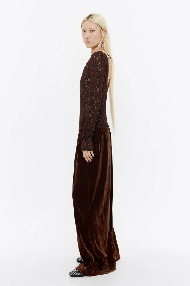 Brown Velvet Joggers Brown Women Bimba Y Lola Trousers