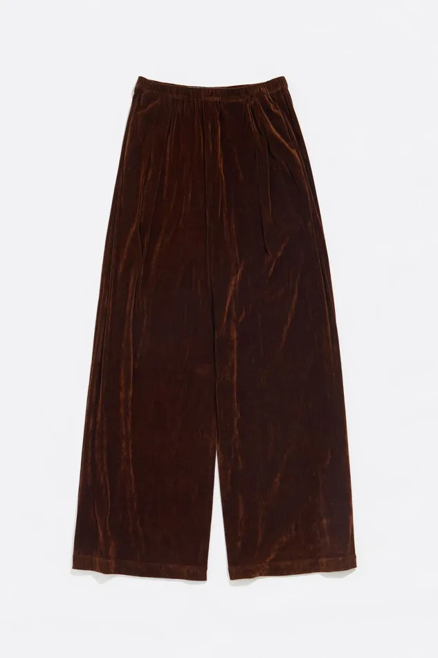 Brown Velvet Joggers Brown Women Bimba Y Lola Trousers