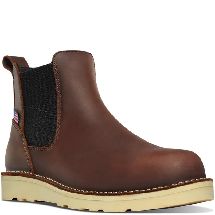 Bull Run Chelsea 6quot Brown Men Danner SlipOns and Wellingtons