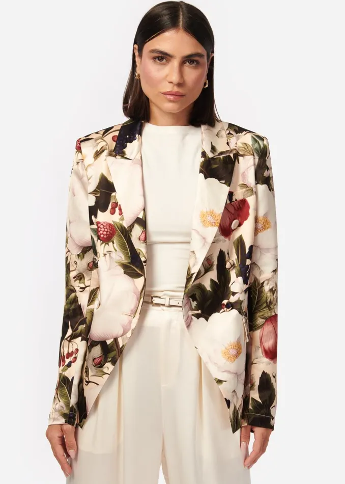 CAMI NYC Jackets and Blazers Women Zana Double Breasted Blazer English Garden