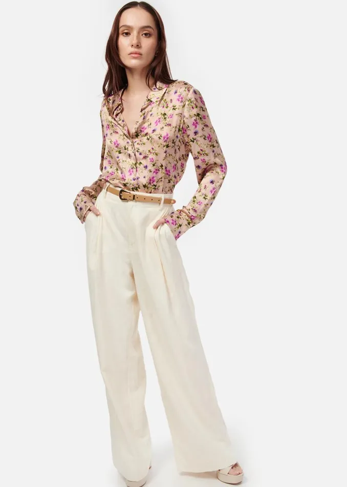 CAMI NYC Tops and Sweaters Women Crosby Blouse Spring Geranium