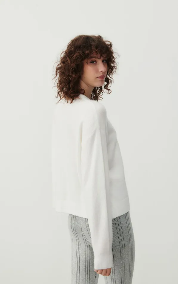 Cardigan Damsville White Women American Vintage Jumpers and Cardigans Cardigan Damsville White Women American Vintage Jumpers and Cardigans