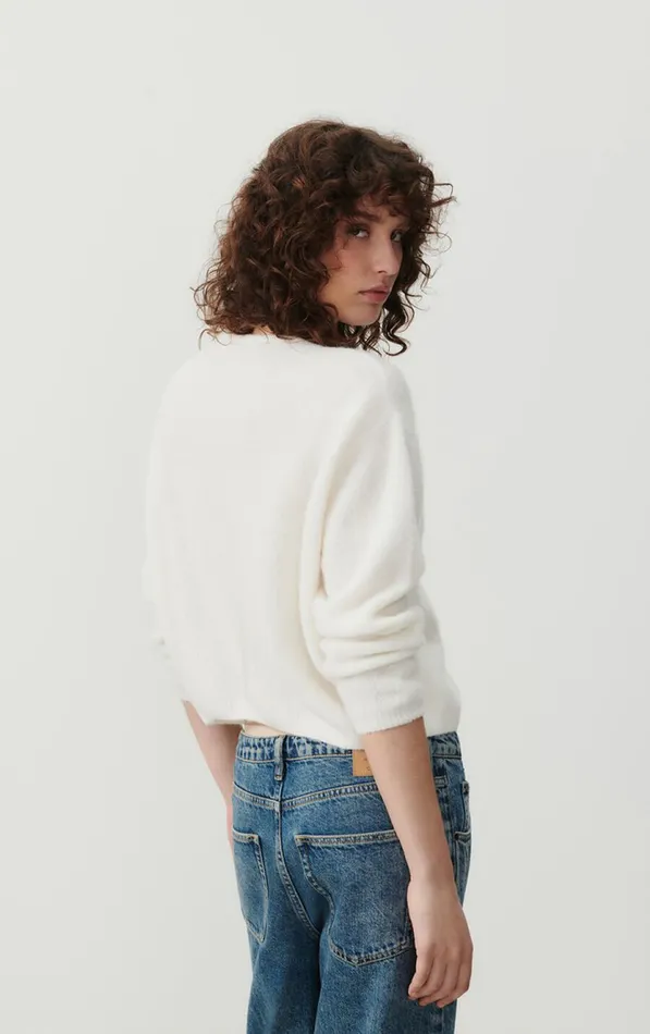 Cardigan Vitow White Women American Vintage Jumpers and Cardigans Cardigan Vitow White Women American Vintage Jumpers and Cardigans