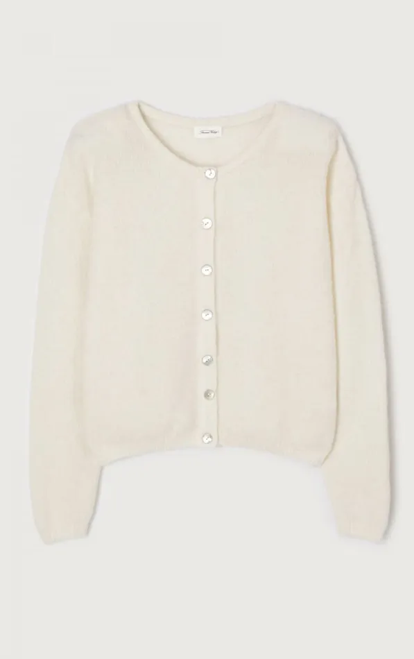 Cardigan Vitow White Women American Vintage Jumpers and Cardigans Cardigan Vitow White Women American Vintage Jumpers and Cardigans