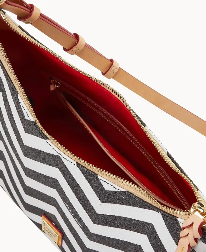 Chevron Hobo Black Woman Dooney and Bourke Shoulder Bags Chevron Hobo Black Woman Dooney and Bourke Shoulder Bags