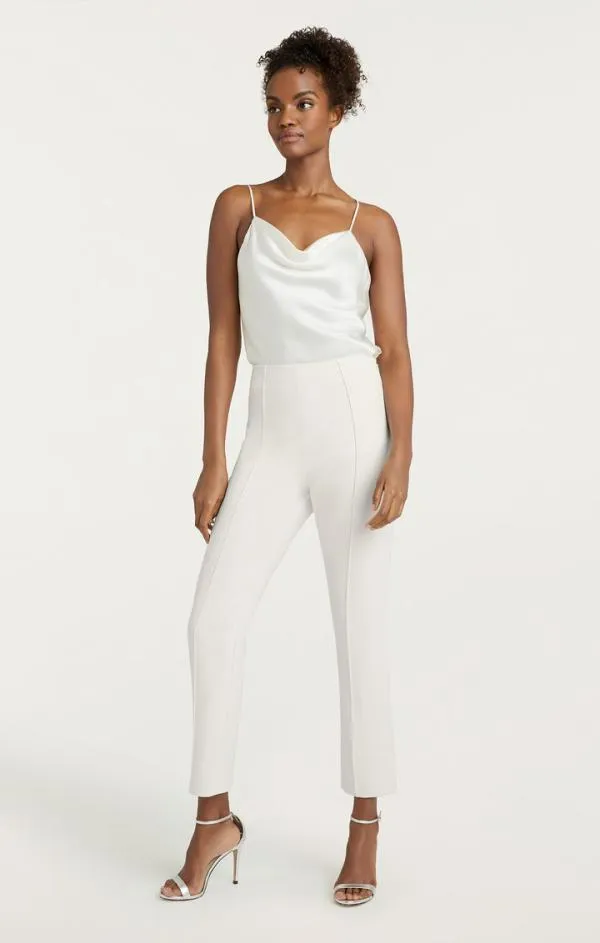 Cinq Sept Cropped Brianne Pant Ivory Women Pants