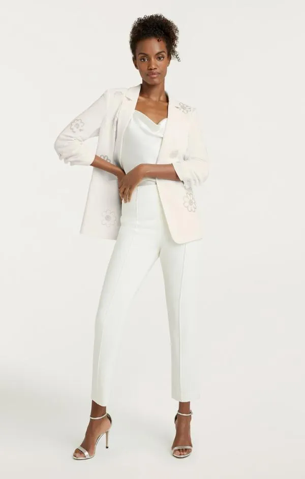Cinq Sept Cropped Brianne Pant Ivory Women Pants
