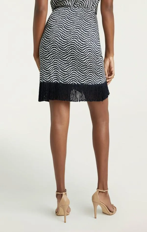 Cinq Sept Lesly Skirt Ivorynavy Women Skirts