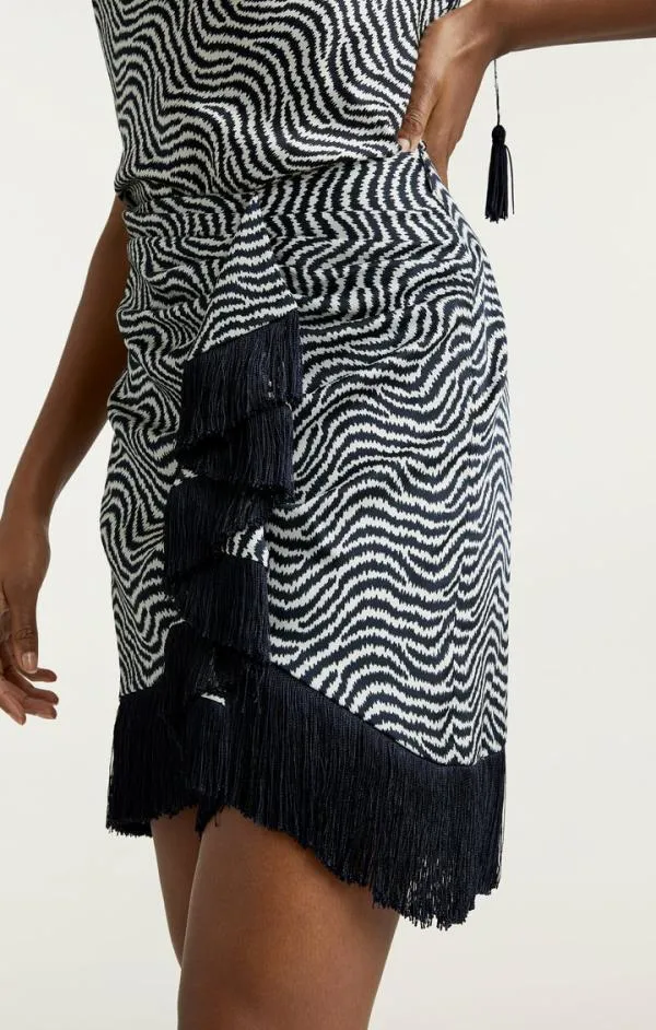 Cinq Sept Lesly Skirt Ivorynavy Women Skirts