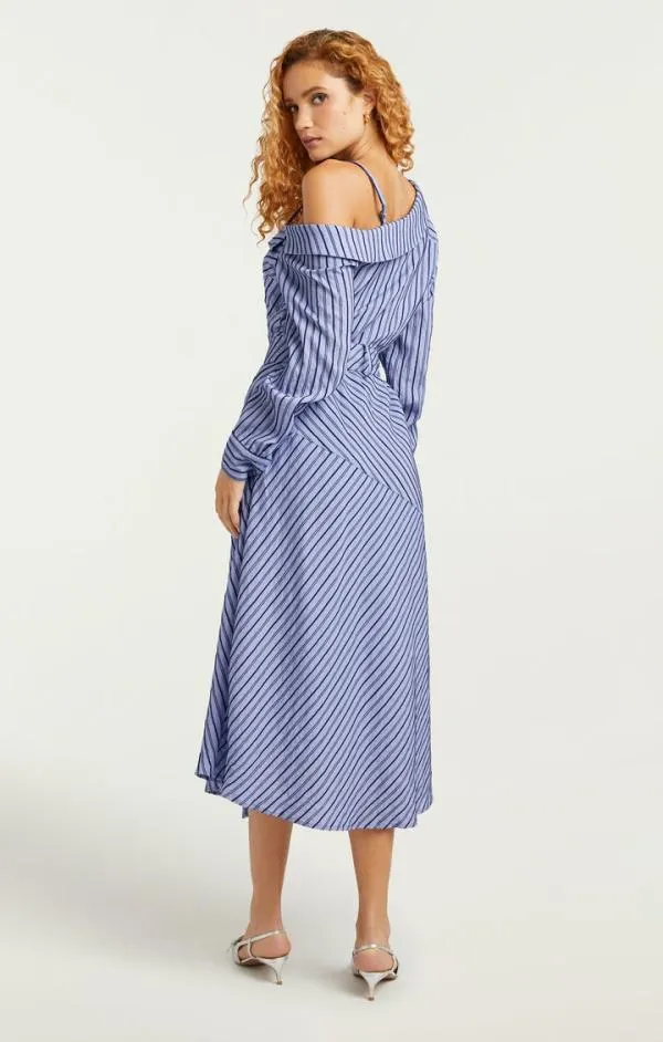Cinq Sept Marcella Dress Navyraincloud Women Midi