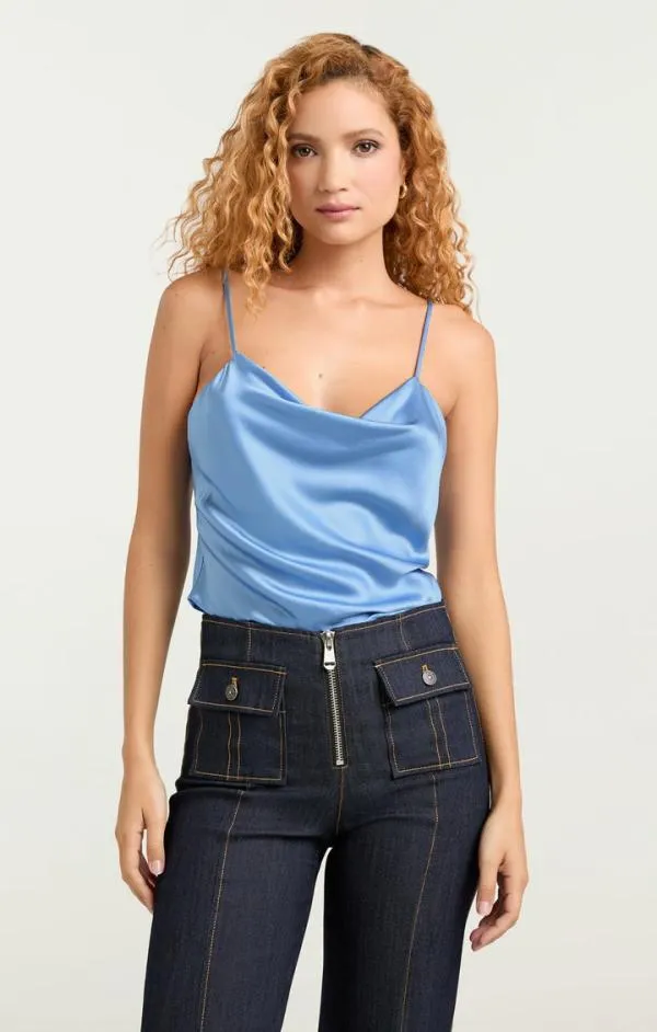 Cinq Sept Marta Cami French Blue Women Tank Tops and Camisoles