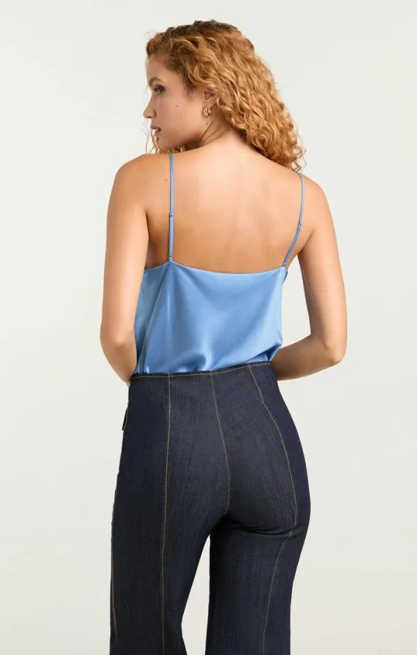 Cinq Sept Marta Cami French Blue Women Tank Tops and Camisoles
