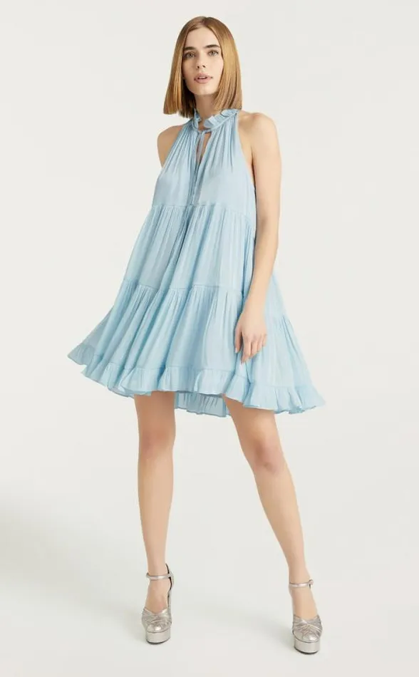 Cinq Sept Sleeveless Phyllis Dress Dream Blue Women Mini