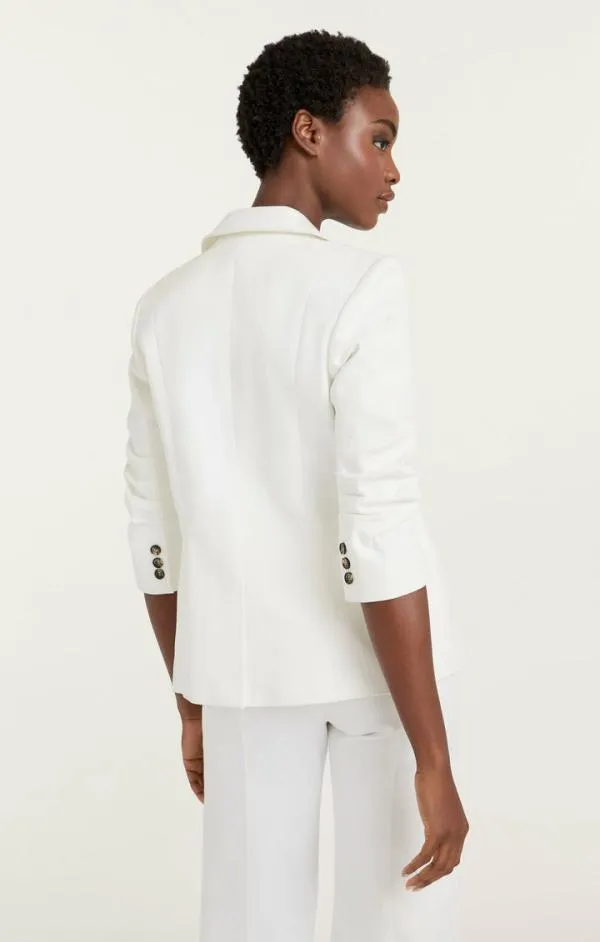 Cinq Sept White Denim Khloe Blazer White Women Blazers