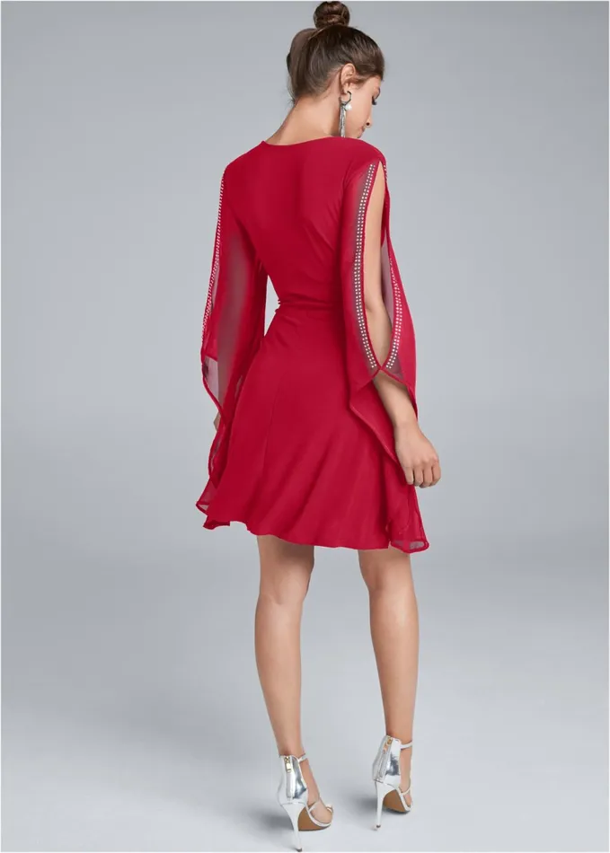 Coldshoulder Dress Red Women VENUS Short Dresses