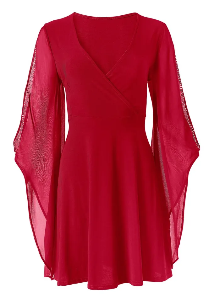 Coldshoulder Dress Red Women VENUS Short Dresses