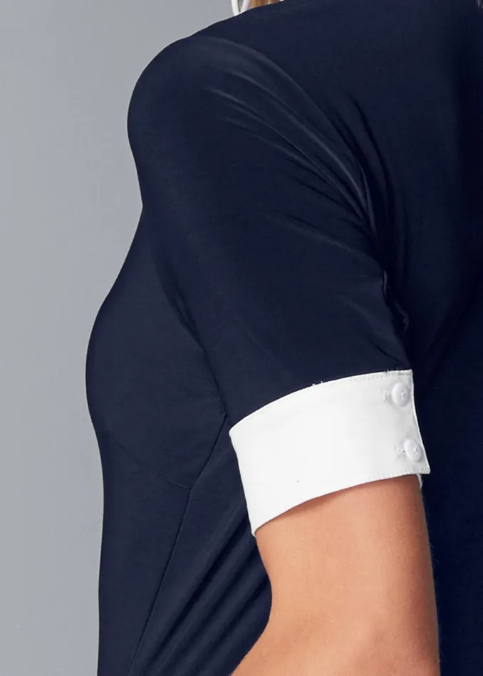 COLLARED MAXI TOP Navy Women VENUS Night Out Tops