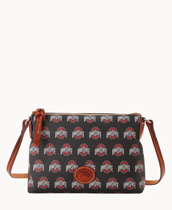 Collegiate Ohio State University Crossbody Pouchette Ohio State Woman Dooney and Bourke Crossbodies