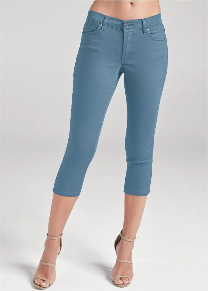 COLOR CAPRI JEANS Blue Women VENUS Capris