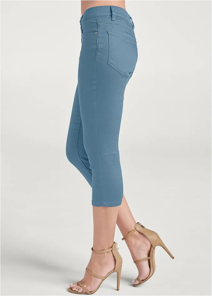 COLOR CAPRI JEANS Blue Women VENUS Capris