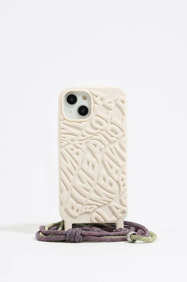 Coque IPhone 15 Silicone Logo Ivoire Ivory Women Bimba Y Lola Phone Cases