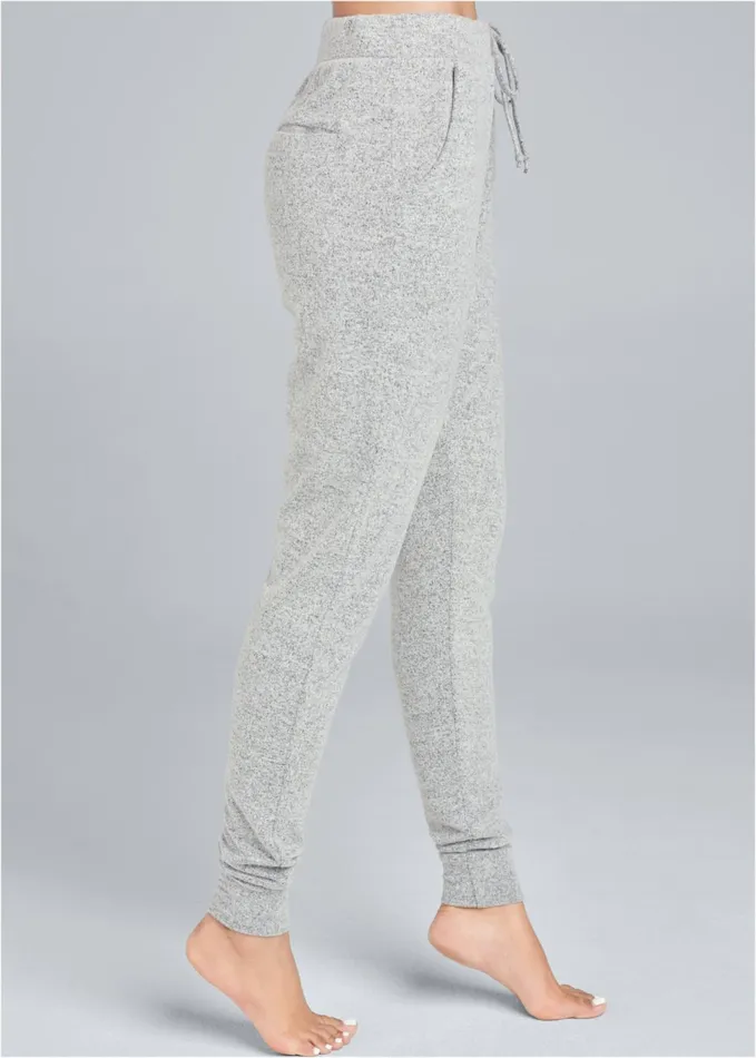 Cozy Lounge Hacci Joggers Heather Grey Women VENUS Cozy Loungewear