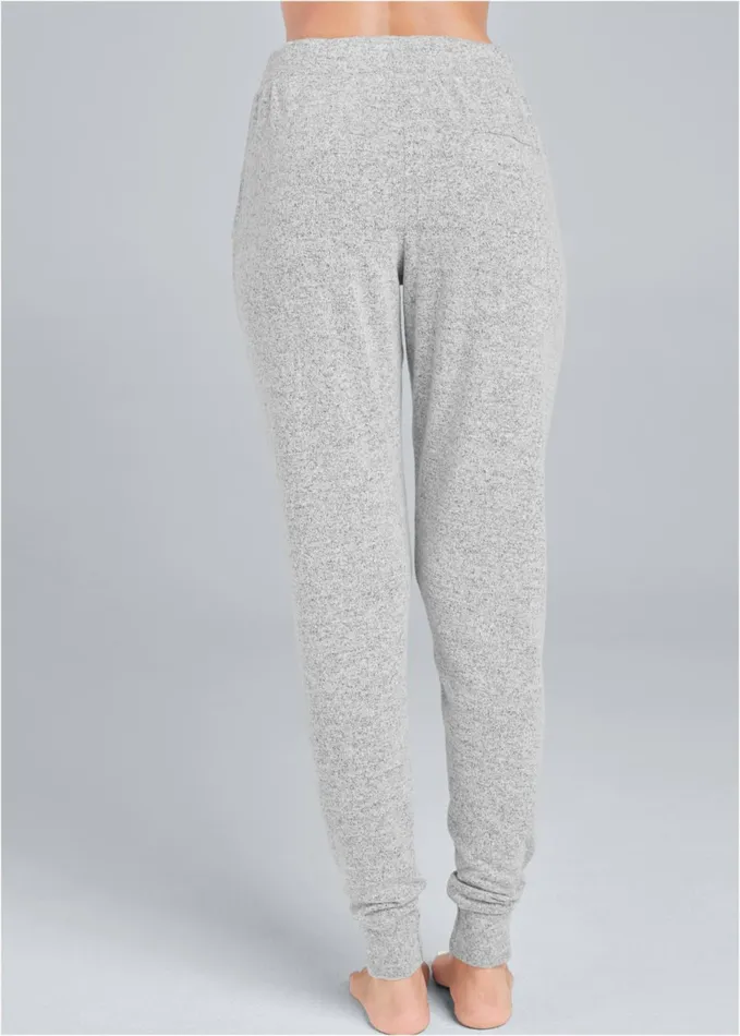 Cozy Lounge Hacci Joggers Heather Grey Women VENUS Cozy Loungewear