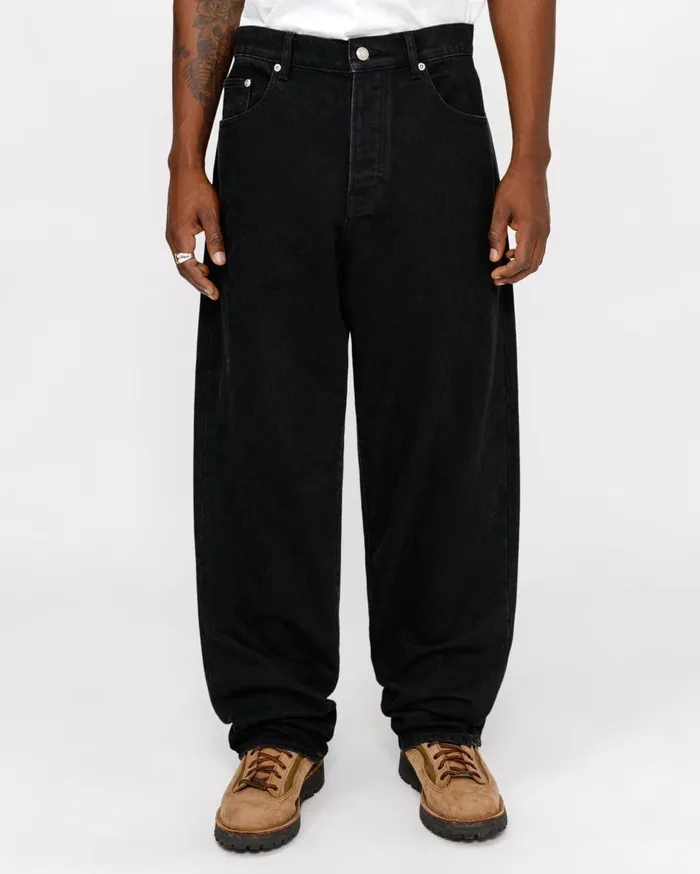 Denim MenWomen Stussy BIG OL039 JEAN DENIM Black Denim MenWomen Stussy BIG OL039 JEAN DENIM Black