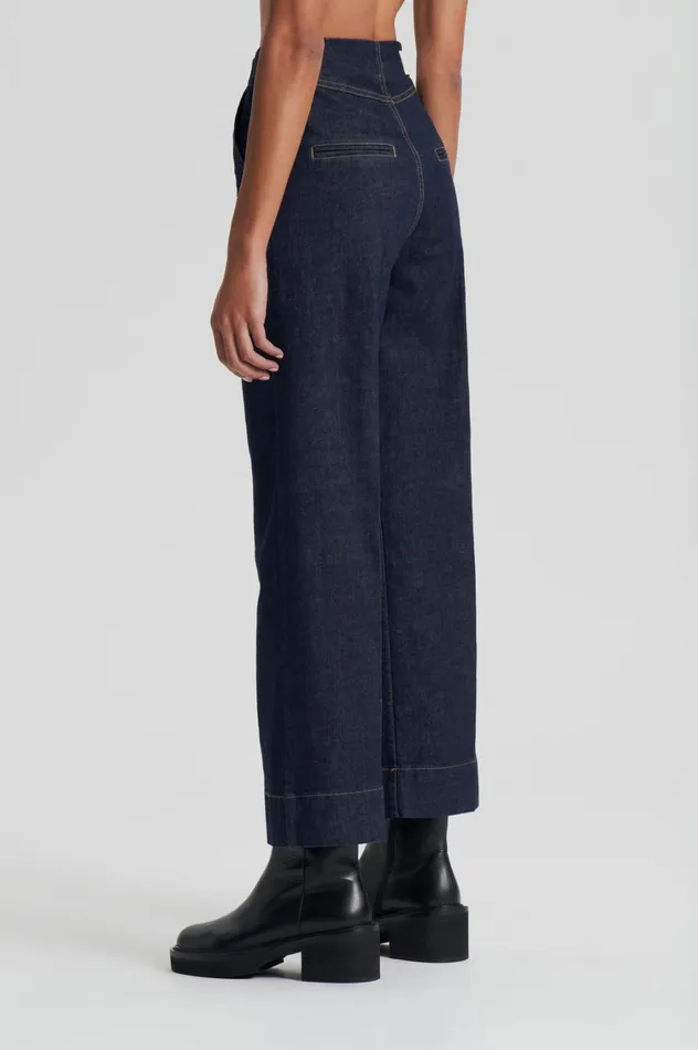 Denim Women Scanlan Theodore DENIM CROPPED JEAN Indigo1275