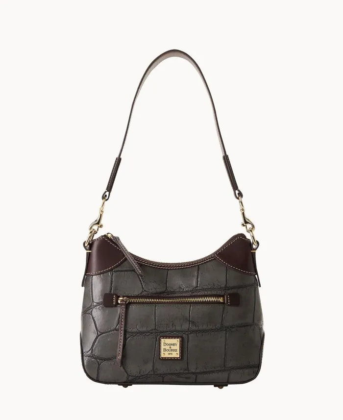 Denison Small Hobo Smoke Grey Woman Dooney and Bourke Shoulder Bags
