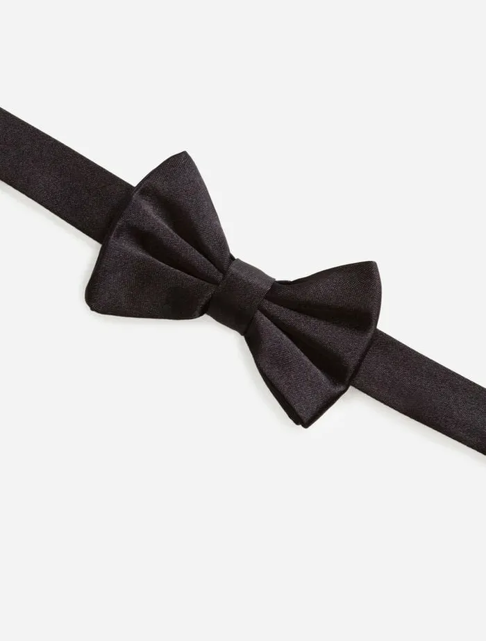 Dolce and Gabbana Accessories And Baby Carriers Children Silk Bow Tie Black Dolce and Gabbana Accessories And Baby Carriers Children Silk Bow Tie Black