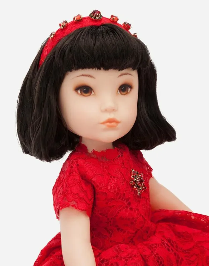 Dolce and Gabbana Accessories Children Doll With Lace Dress Multicolor Dolce and Gabbana Accessories Children Doll With Lace Dress Multicolor