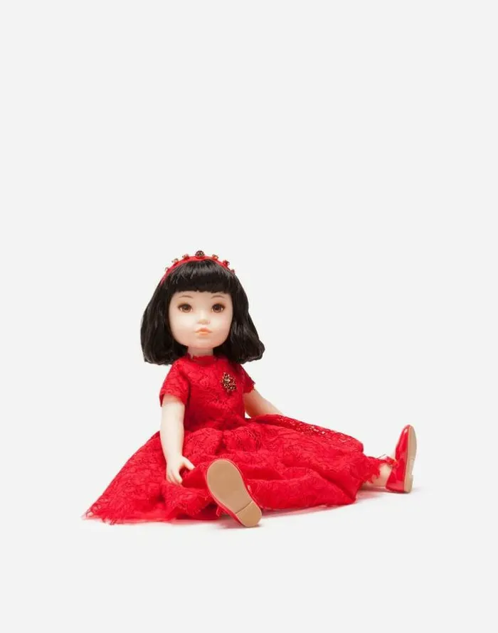 Dolce and Gabbana Accessories Children Doll With Lace Dress Multicolor Dolce and Gabbana Accessories Children Doll With Lace Dress Multicolor