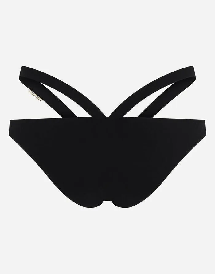 Dolce and Gabbana Beachwear Women Bikini Bottoms With Lacing Black