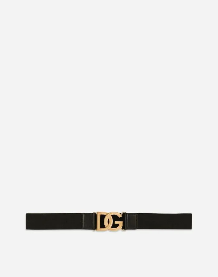 Dolce and Gabbana Belts Women Stretch Belt With DG Logo Multicolor