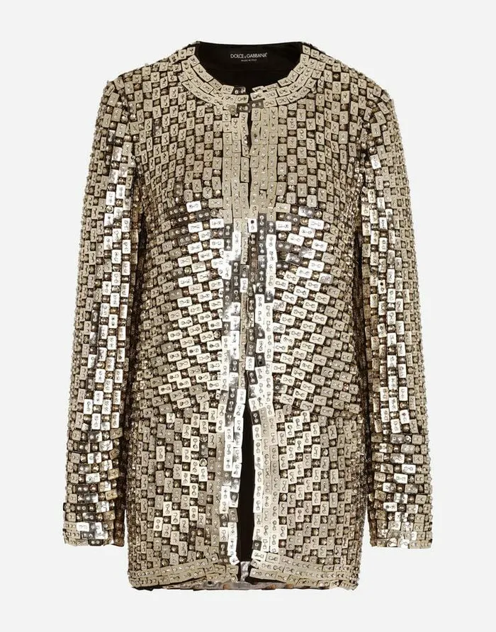 Dolce and Gabbana Blazers Women Jacket With Embroidery Multicolor