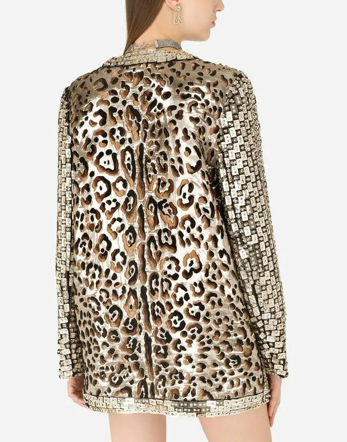 Dolce and Gabbana Blazers Women Jacket With Embroidery Multicolor