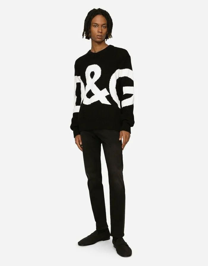 Dolce and Gabbana Denim Men Washed Black Slimfit Stretch Jeans Black Dolce and Gabbana Denim Men Washed Black Slimfit Stretch Jeans Black
