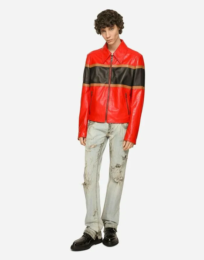 Dolce and Gabbana Denim Men Washed Dirty Denim Jeans With Rips Multicolor Dolce and Gabbana Denim Men Washed Dirty Denim Jeans With Rips Multicolor