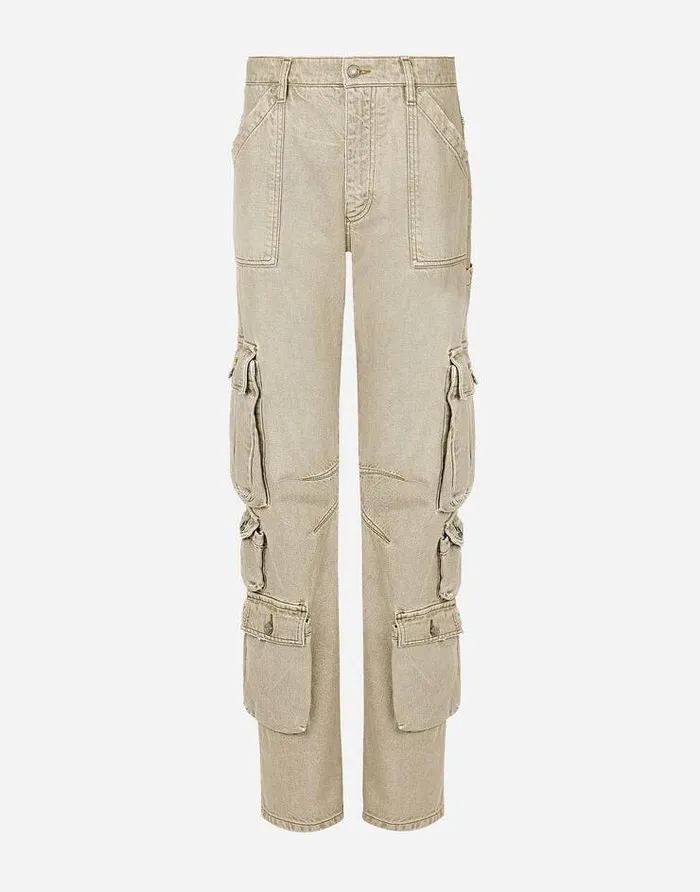 Dolce and Gabbana Denim Women Denim Cargo Pants Multicolor