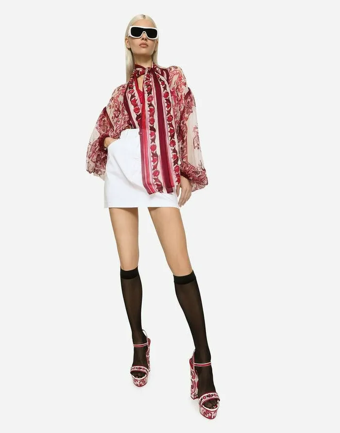 Dolce and Gabbana Denim Women Denim Mini Skirt White Dolce and Gabbana Denim Women Denim Mini Skirt White