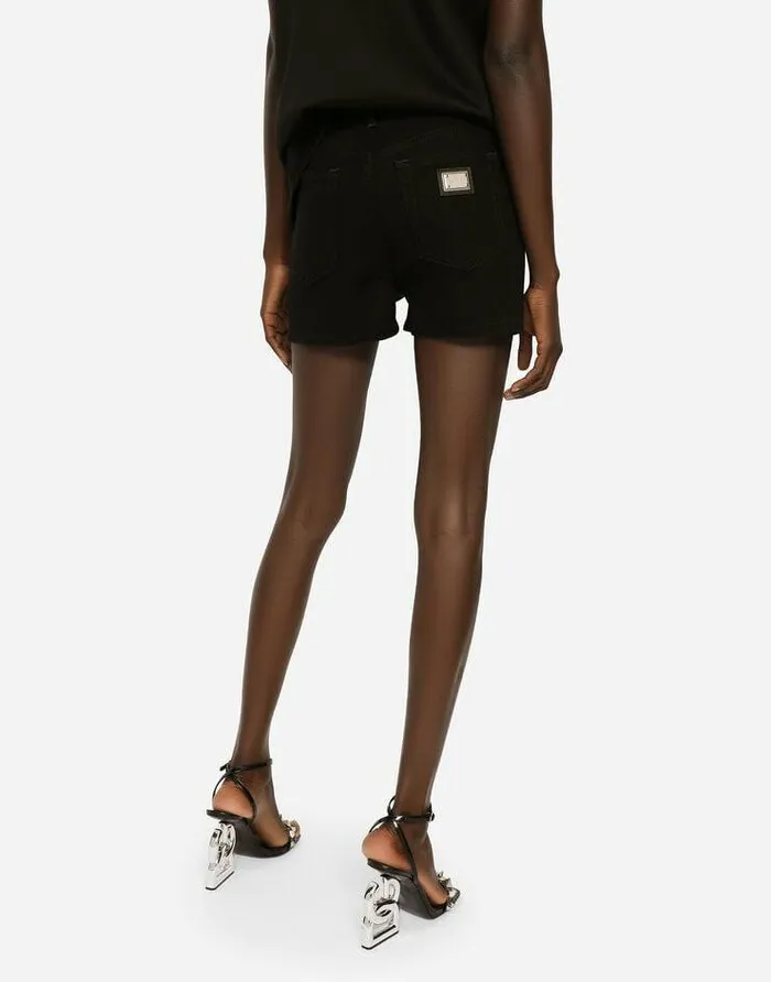 Dolce and Gabbana Denim Women Denim Shorts Multicolor